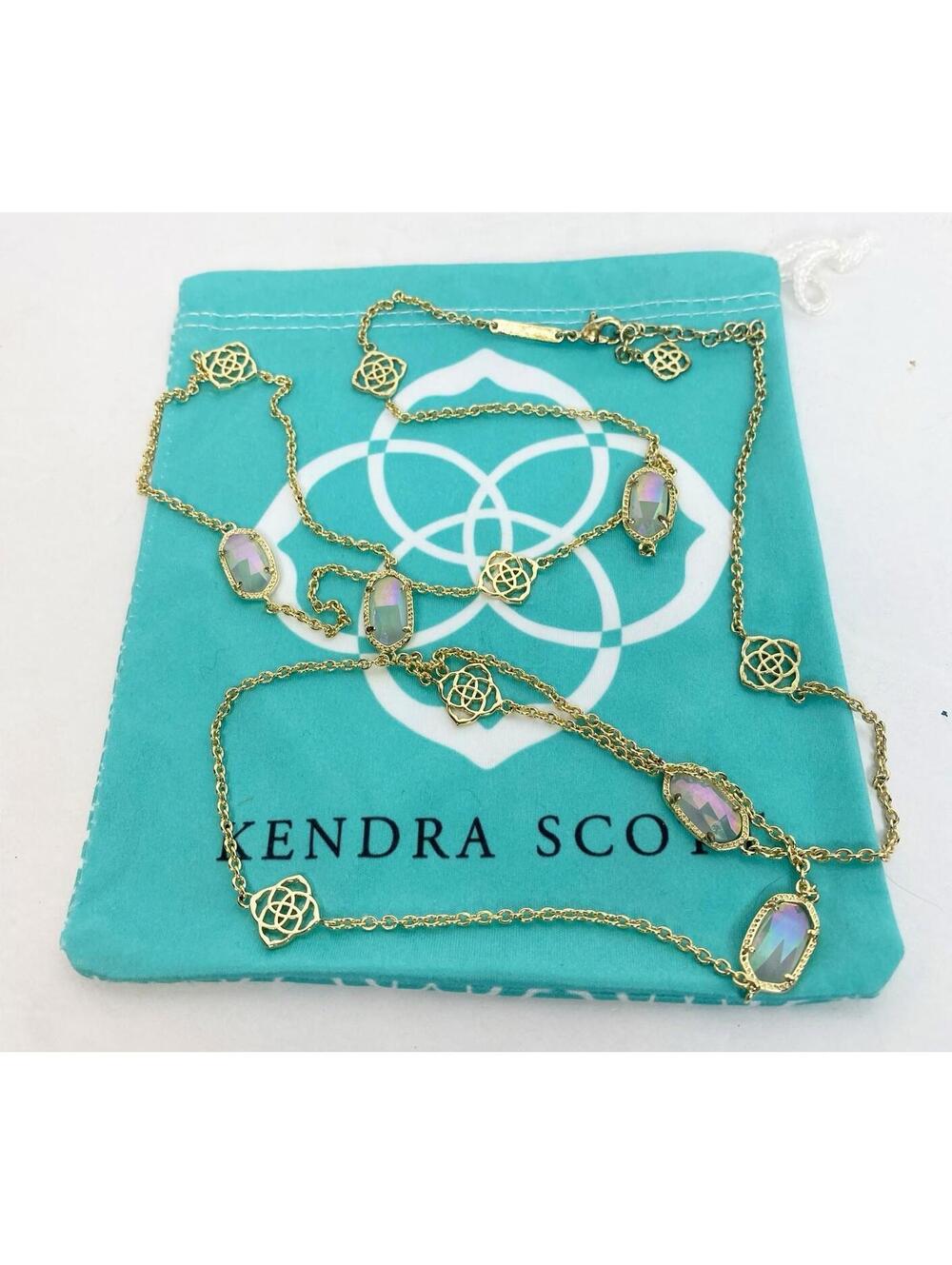 Kendra Scott Rose Quartz Sonya Gold Necklace